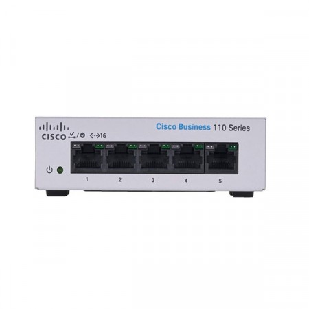 Cisco CBS110-5T-D-EU 10/100/1000 Mbps Unmanaged Desktop Gigabit Switch Layer 2 switching