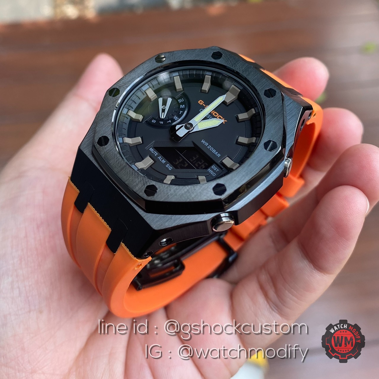 G-Shock Lambo Orange หน้า AP Casioak Gen3 Rubber ของแท้ รับประกัน 1 ปี