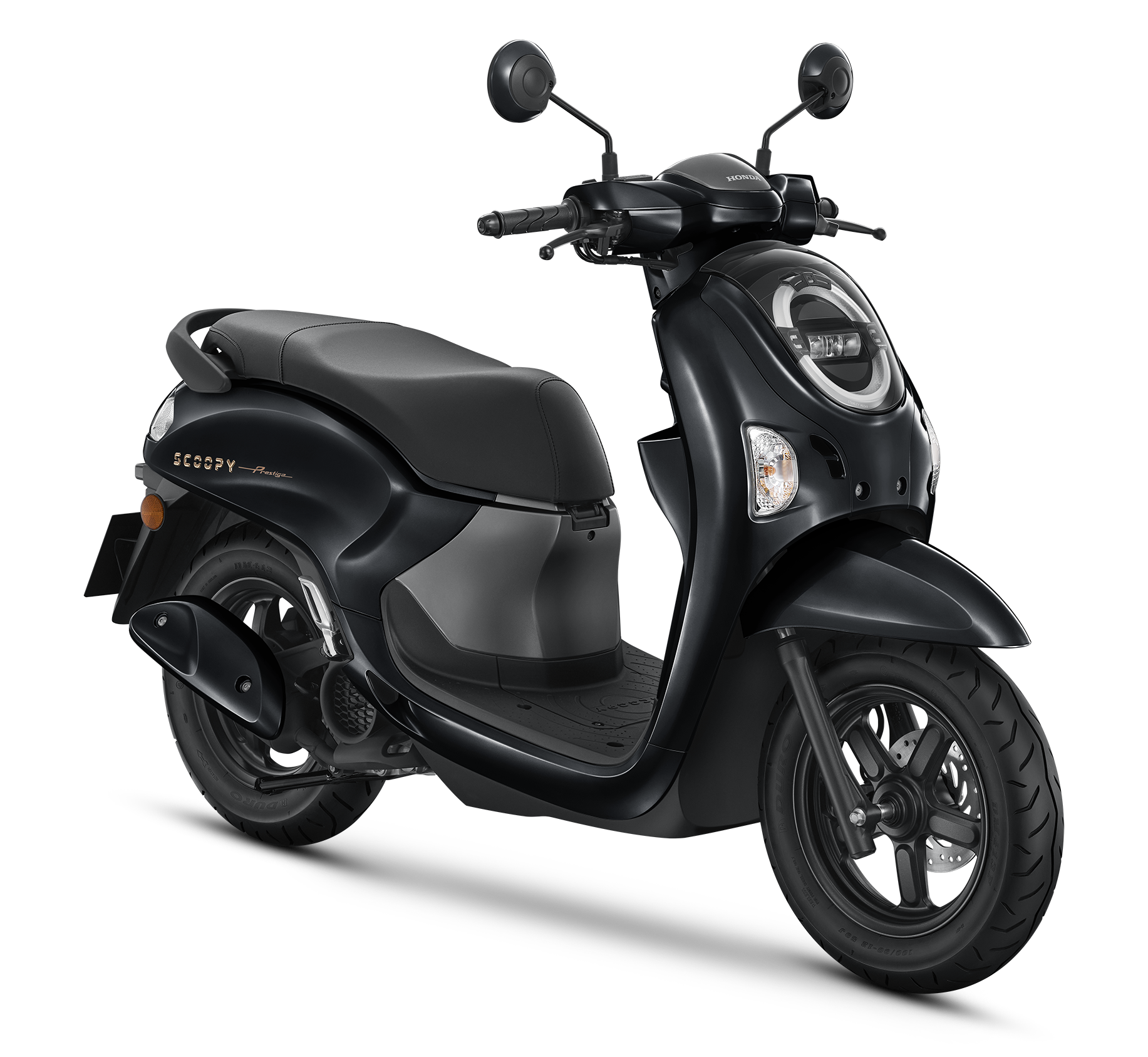 ฮอนด้า Honda Scoopy prestige ล้อแม็กคอมบายเบรก Idiing stop มี 3 สี ดำ-เทา (B-G), แดง-เทา (R-G), เหลือง (YEL)