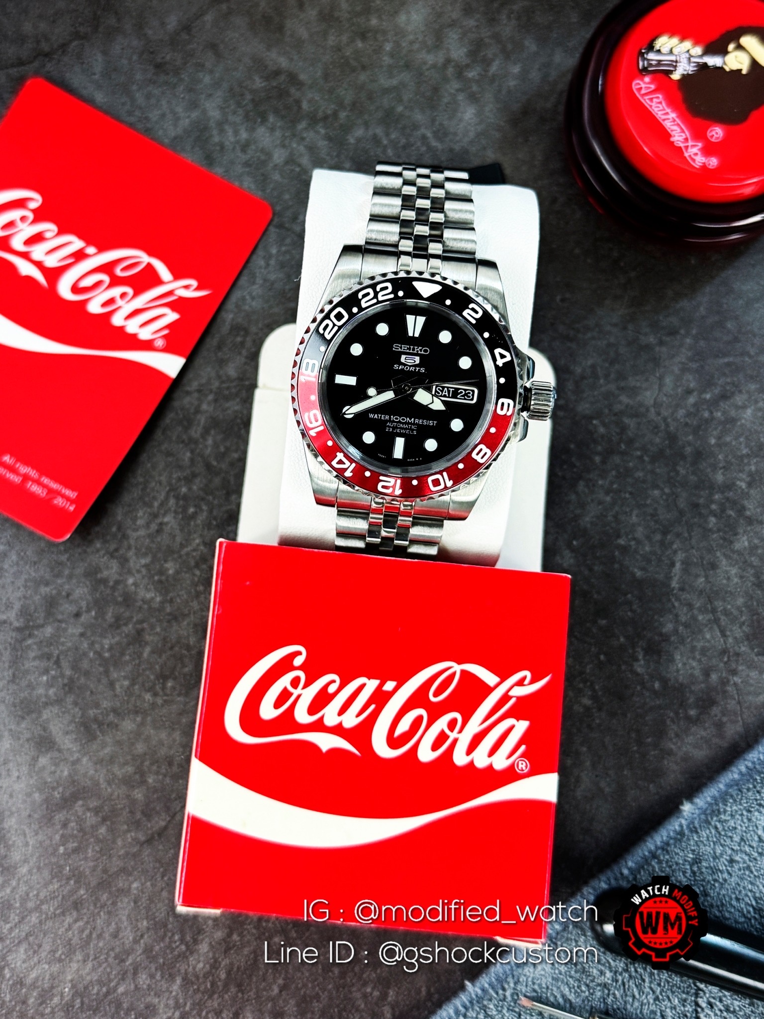 Seiko Modify (Seikomod) Submarine Cokeจากรุ่นSNZF17หายากมาก