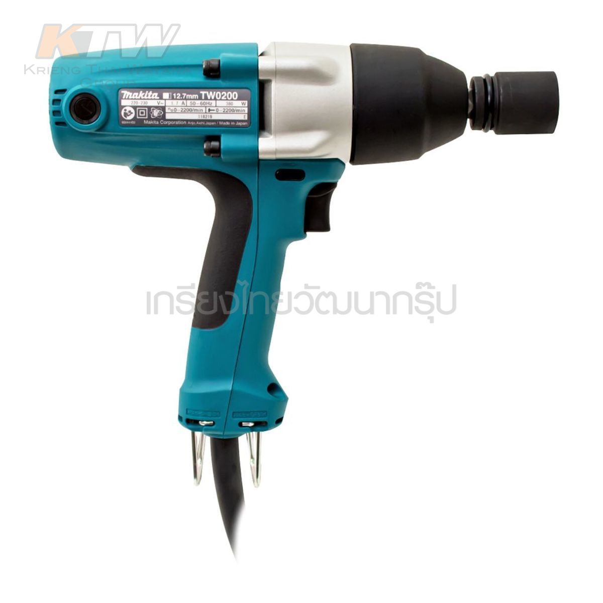 MAKITA เครื่องขันน๊อตไฟฟ้า SQ ขนาด 1/2นิ้ว แรงบิดสูงสุด 200 NM และ 350 NM รุ่น TW0200 และ TW0350