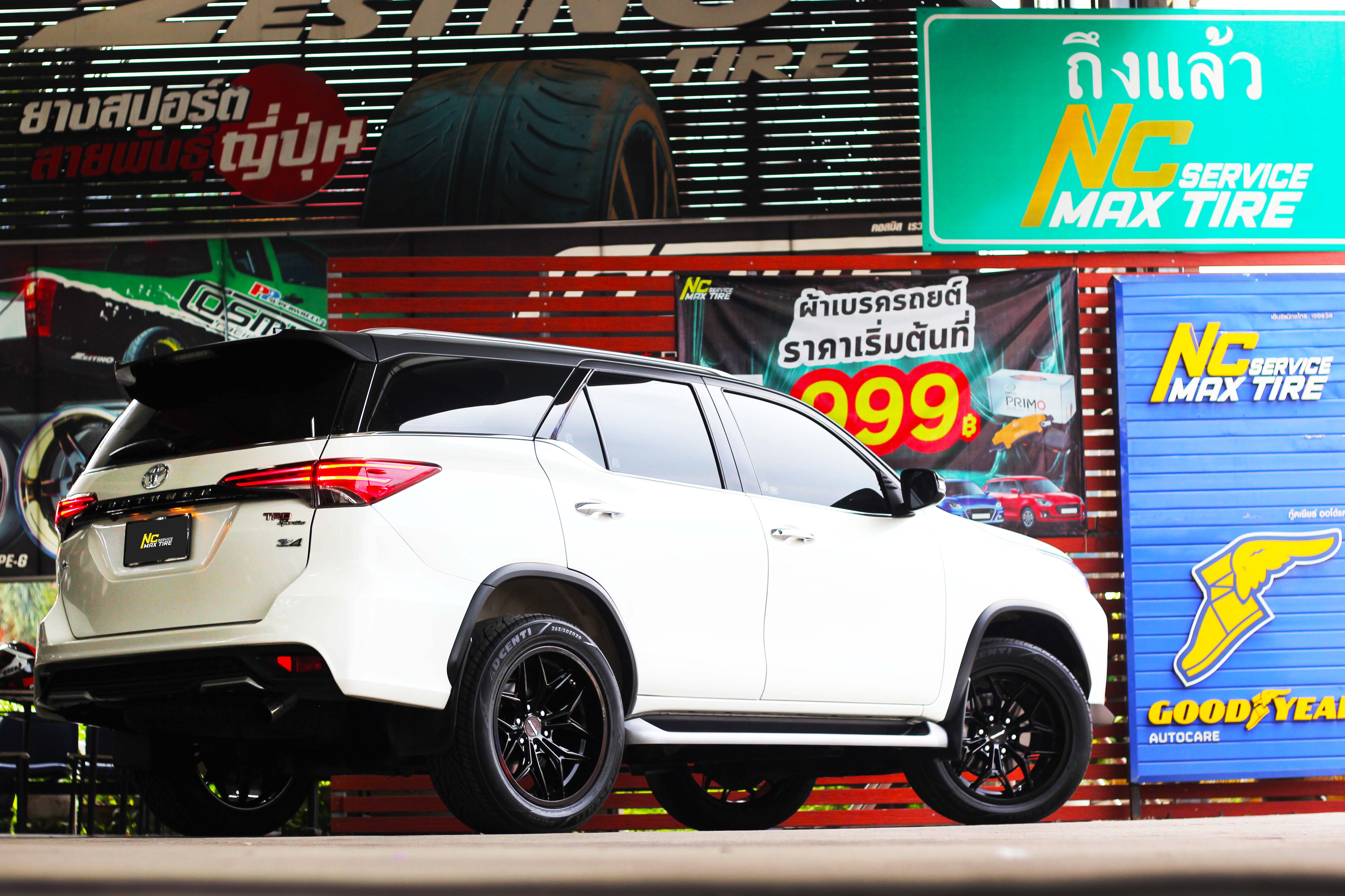 NCรีวิว.EP685 TOYOTA FORTUNER TRD NAYA Wheels : ALPHA-T63 20x9.5 6H139.7 ET0 ล้อแม็กสีดำเงาทั้งวง NCล้อแม็ก