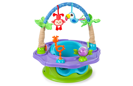Summer Infant Super Seat Deluxe Island Giggles เก้าอี้ทานข้าวเด็ก,เก้าอี้หัดนั่ง พกพาได้ พร้อมของเล่น