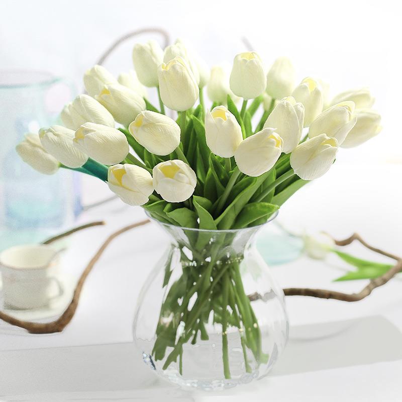 ดอกทิวลิป Tulips ดอกไม้ปลอม ตกแต่ง ดอกไม้พลาสติก ST503E817