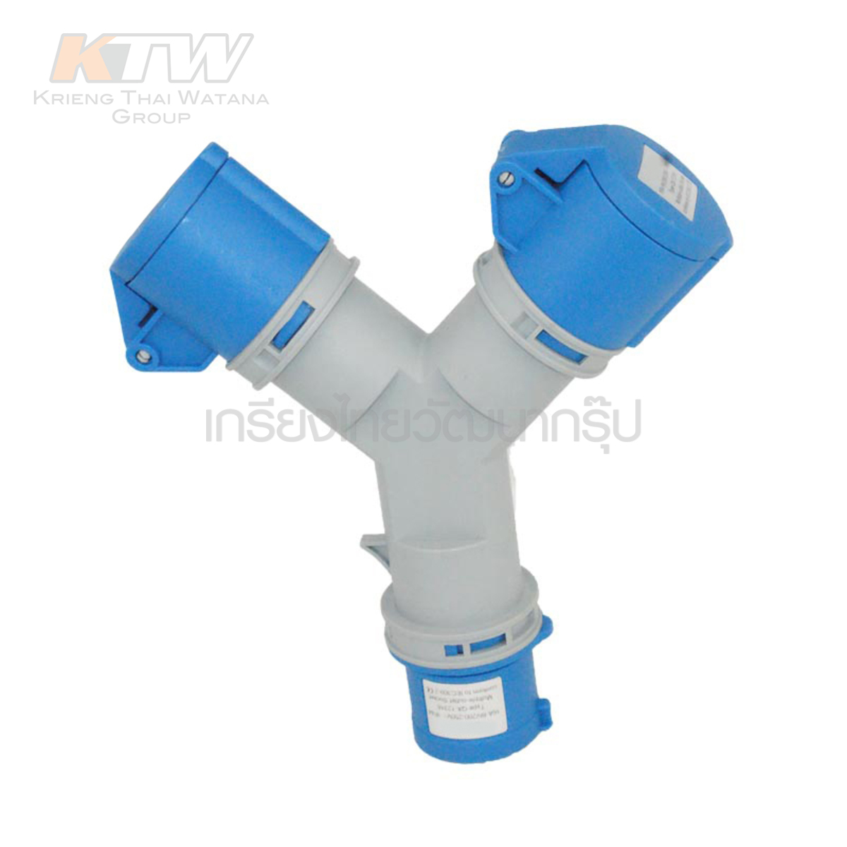 MARATHON ปลั๊กและเต้ารับอุตสาหกรรม เอ็นจิเนียริ่งพลาสติกที่ไม่ลามไฟ 2ทาง