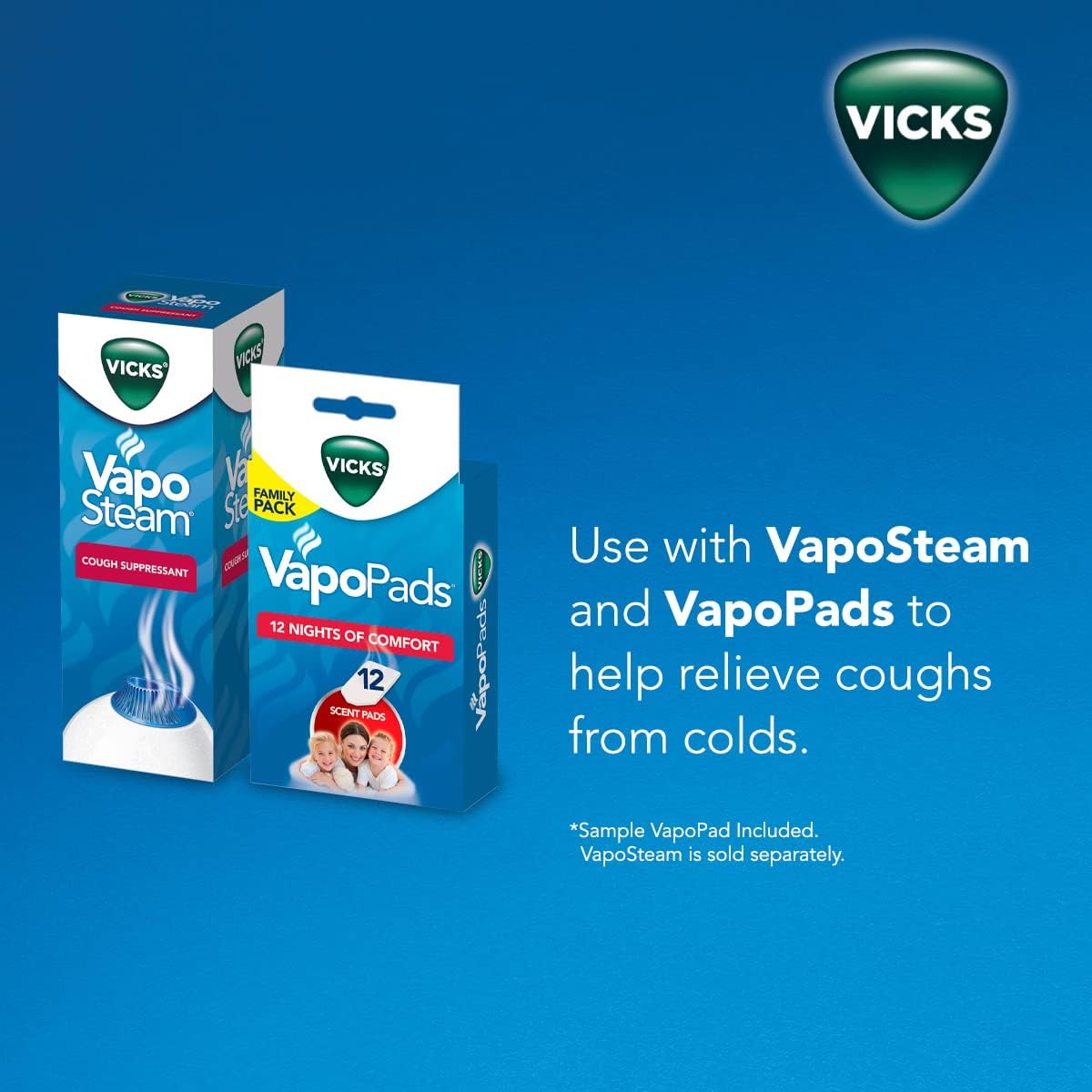 Vicks Warm Moisture Humidifier รุ่น VWM845 เครื่องพ่นความชื้นไออุ่น พร้อมที่แปลงไฟ