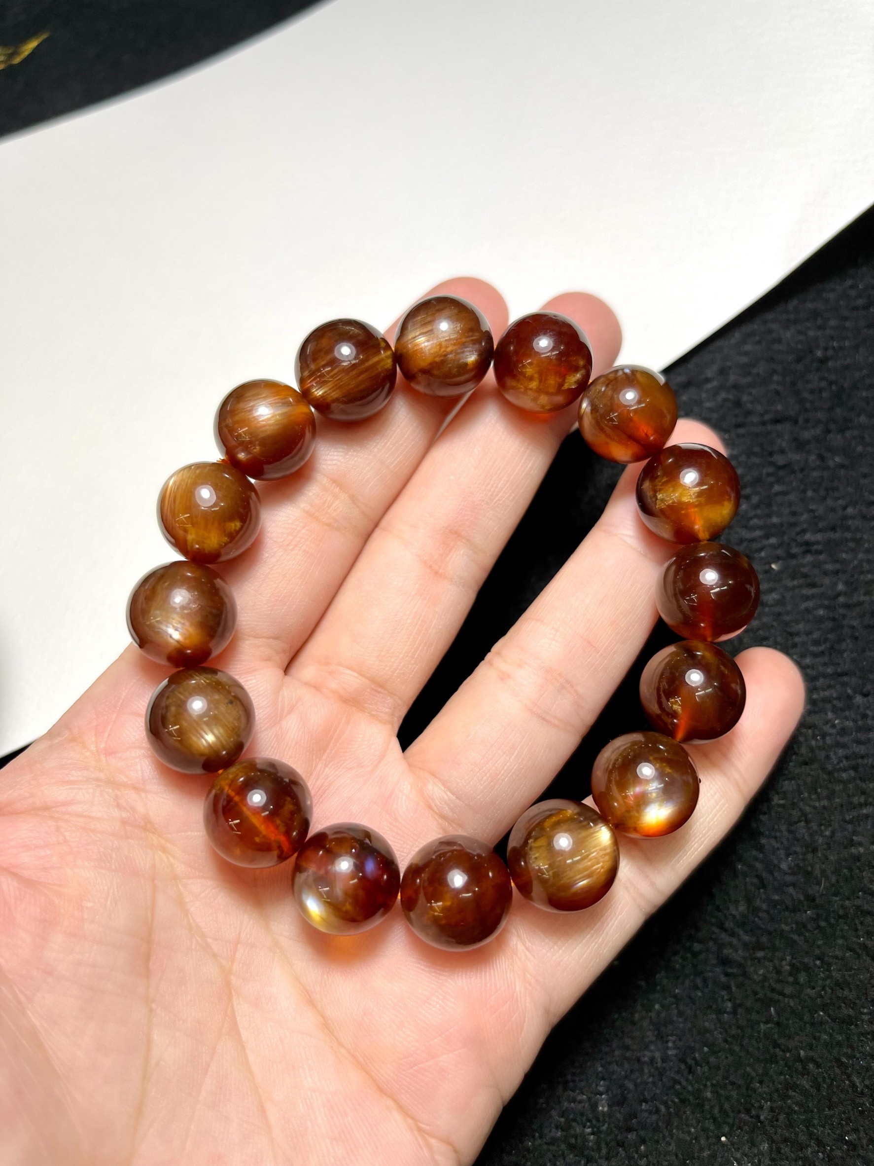 Andesine Labradorite AAAAA+ ขนาด 13 MM