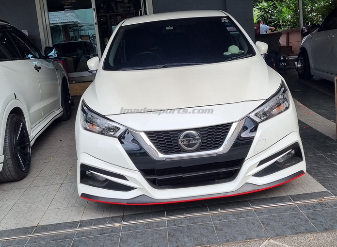 NISSAN ALMERA รุ่น ULTIMATE V3 ท่อคู่ 4ใบแบบ Build in