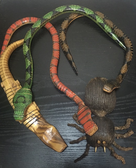 TH000B039 โมเดลไม้ จระเข้ งู แมงมุม โมเดลงู โมเดลจระเข้ โมเดลแมงมุม โมเดลไม้งู โมเดลไม้จระเข้ โมเดลไม้แมงมุม Animal