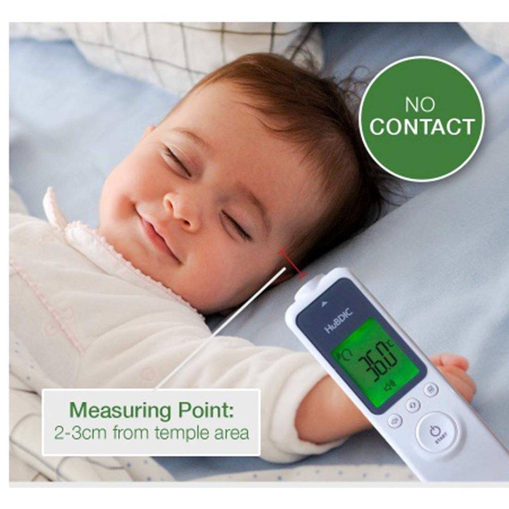 เทอร์โมมิเตอร์วัดอุณหภูมิทางร่างกายแบบไม่สัมผัส ระบบอินฟราเรด Hubdic HFS-1000 ของแท้ รับประกันศูนย์ไทย 1 ปี