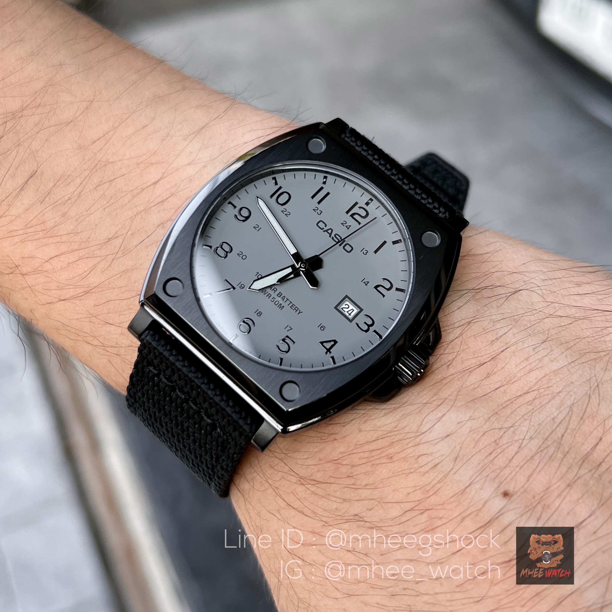 Casio Grey Black หน้าสตีลขัดสวย Classic รุ่นใหม่ล่าสุด ของแท้ ประกันศูนย์