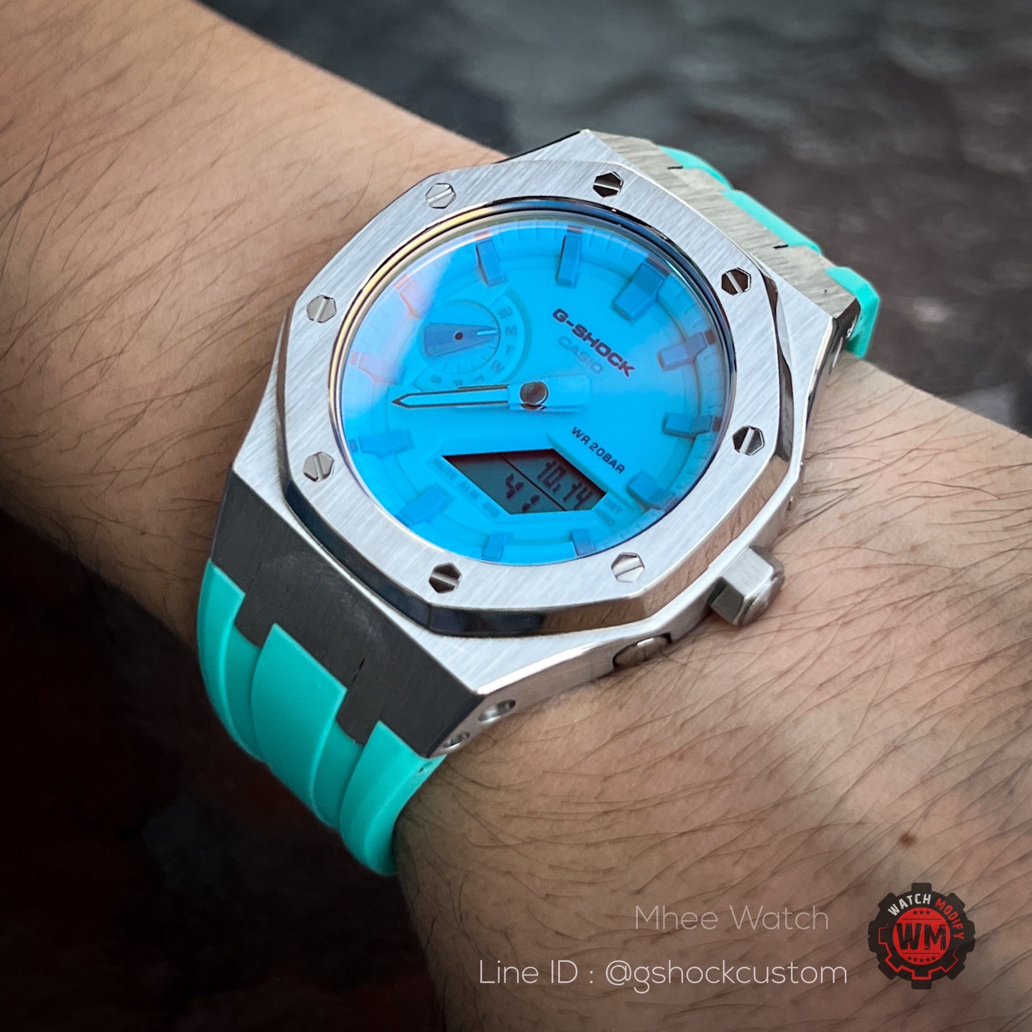 G-Shock Casioak Tiffany Blue Strap Special Dial