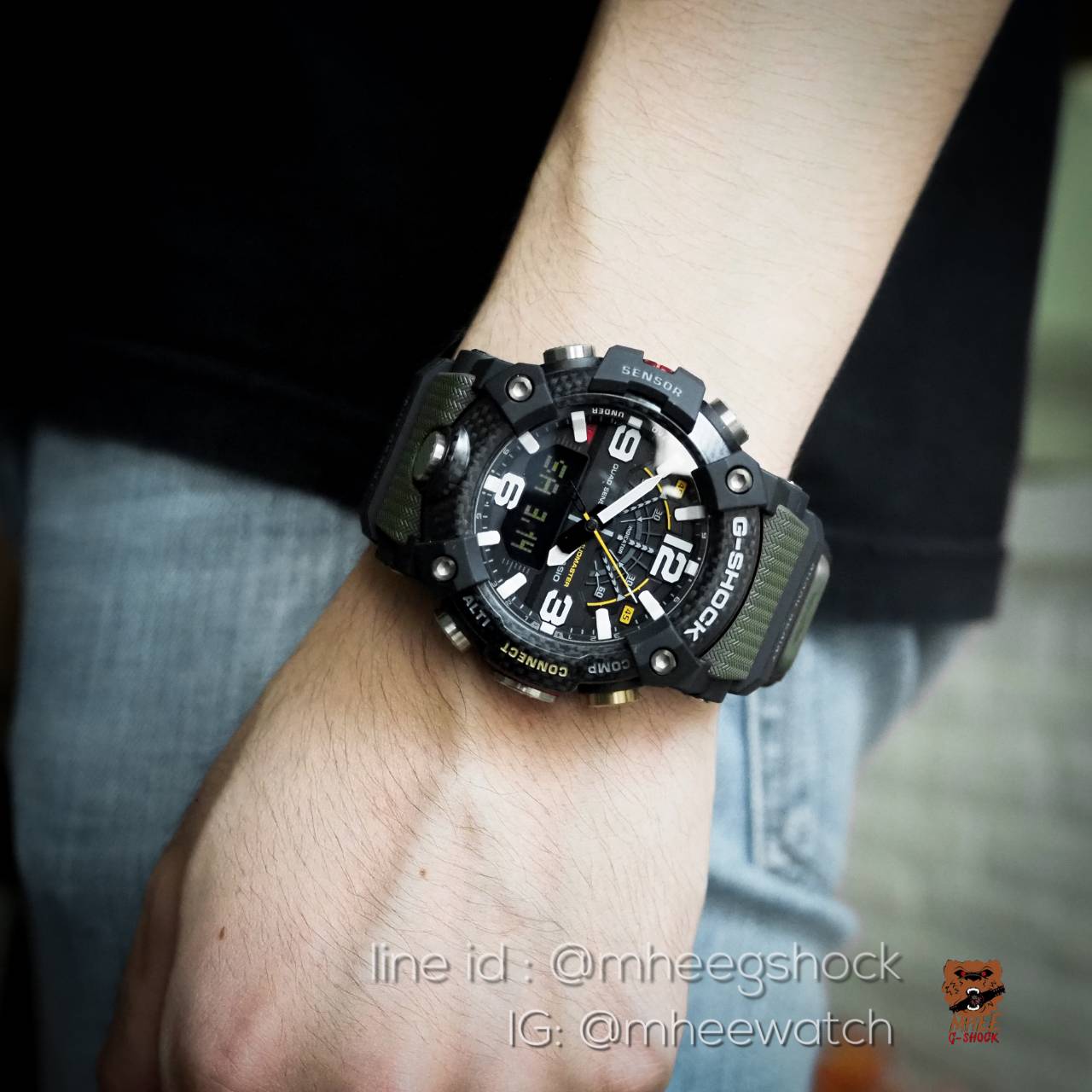 G-Shock Premium Mudmaster Carbon สีดำ-เขียว ของใหม่ ของแท้ ประกันศูนย์ CMG