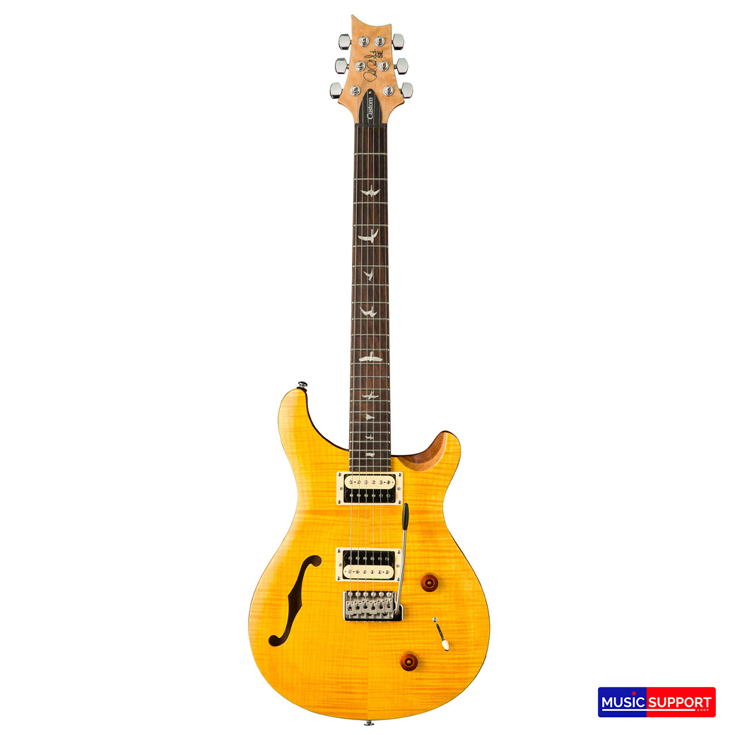 กีตาร์ไฟฟ้า PRS SE Custom 22 Semihollow-Maple Top / Santana Yellow / Bag