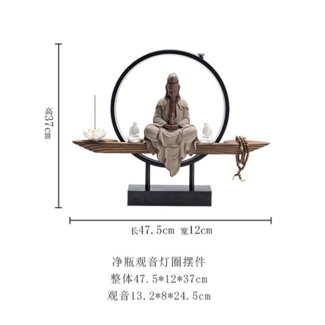 CT125B082 HAOYUN โคมไฟเจ้าแม่กวนอิม เจ้าแม่กวนอิม เจ้าแม่กวนอิมประทานพร โคมไฟLed ของตกแต่งห้อง