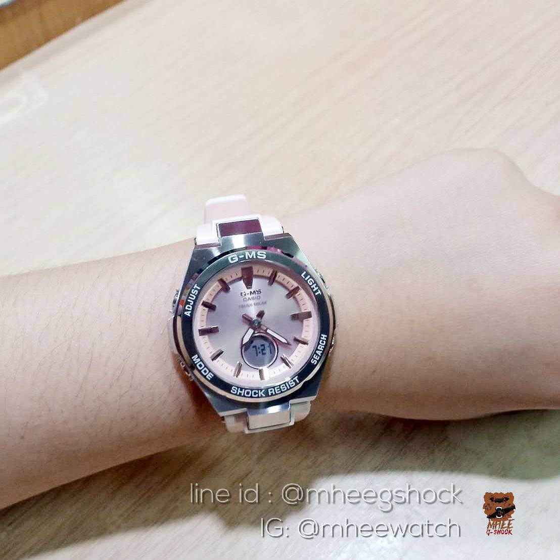 G-MS Baby-G metal face สายชมพู พาสเทล ของแท้ ประกันศูนย์