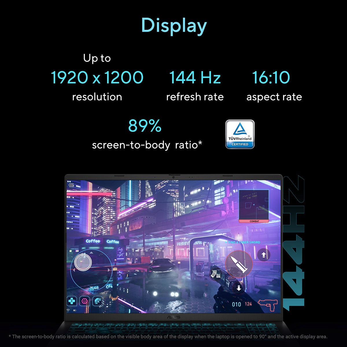 ASUS Gaming V16 V3607VH-RP521W 16 นิ้ว 144 hz. Core 5 210H + RTX 5050 / 16GB