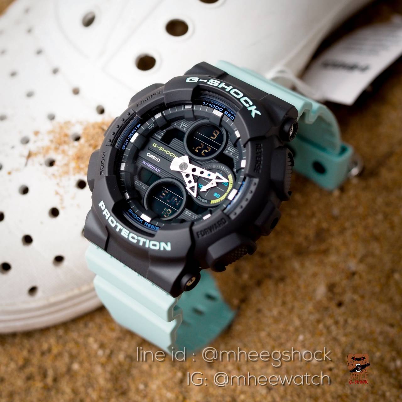 G-Shock Mini Pastel สีเทา ฟ้าพาสเทล รุ่น GMA-S140-2A ของแท้ รับประกันศูนย์เซ็นทรัล CMG