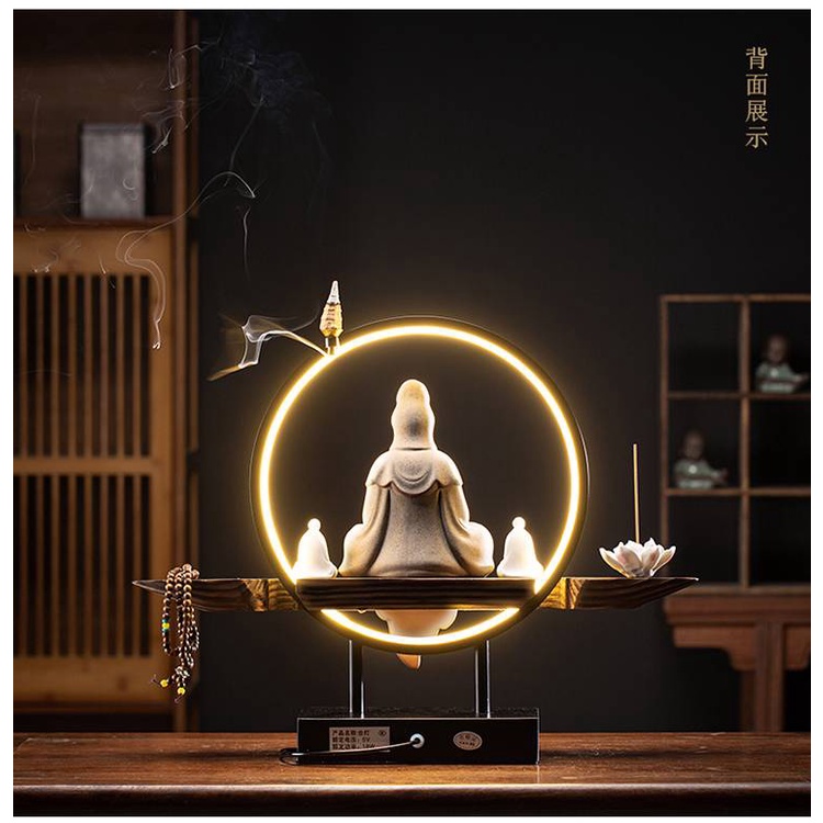 CT125B082 HAOYUN โคมไฟเจ้าแม่กวนอิม เจ้าแม่กวนอิม เจ้าแม่กวนอิมประทานพร โคมไฟLed ของตกแต่งห้อง