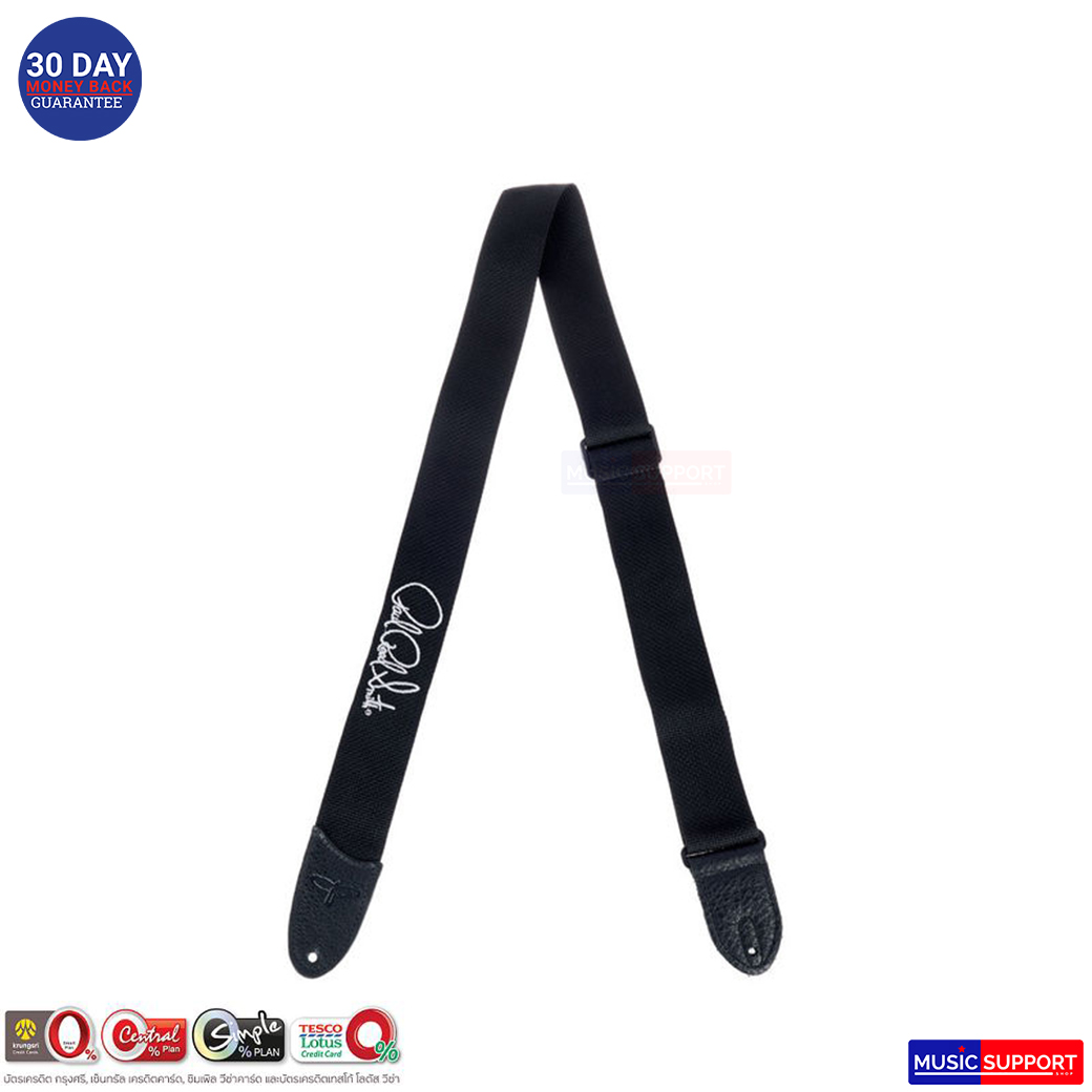 PRS SIGNATURE LOGO 2'' POLY GUITAR STRAP [BLACK-WHITE]