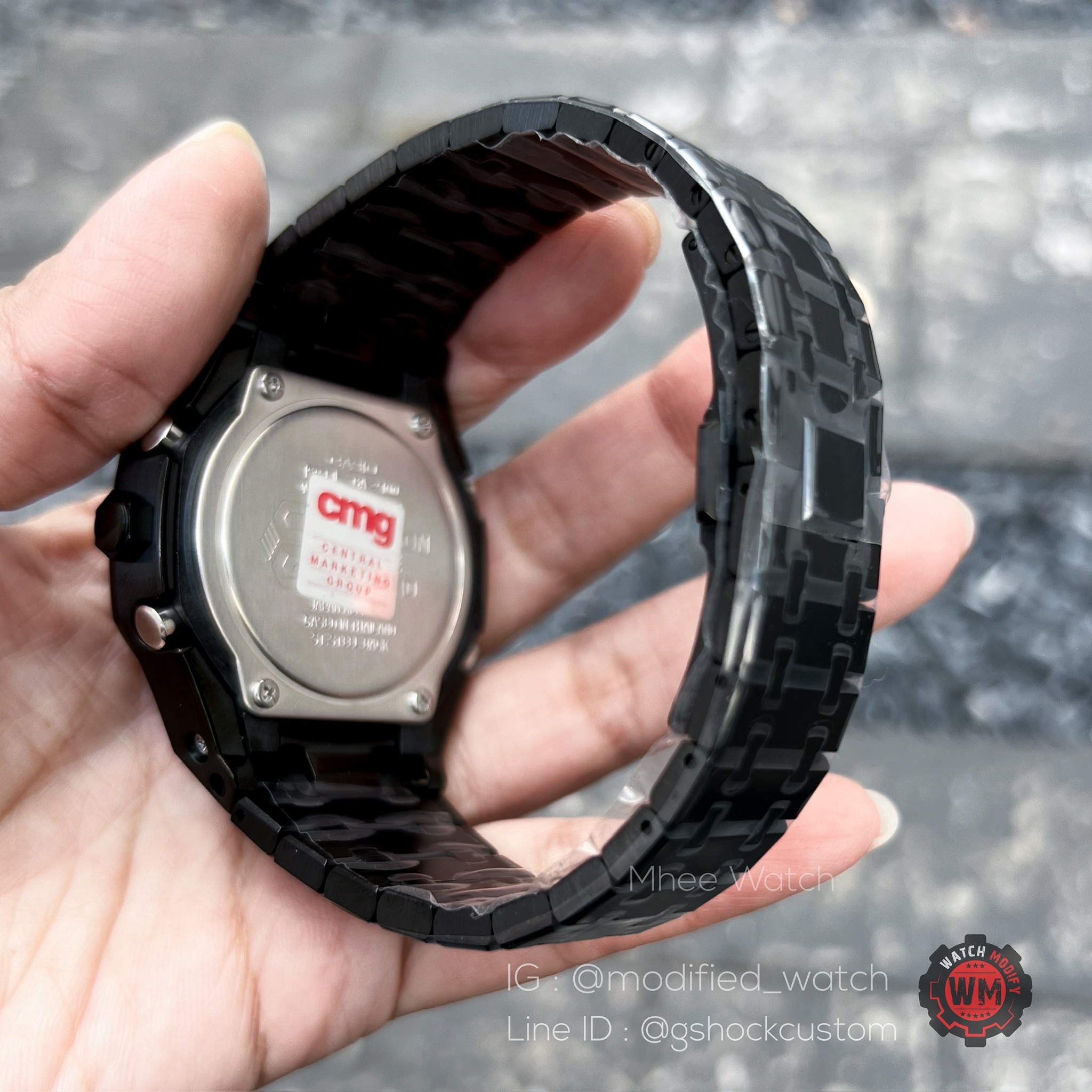 G-Shock Casioak Black Tiffany Steel New Generation with unfucntional crown design