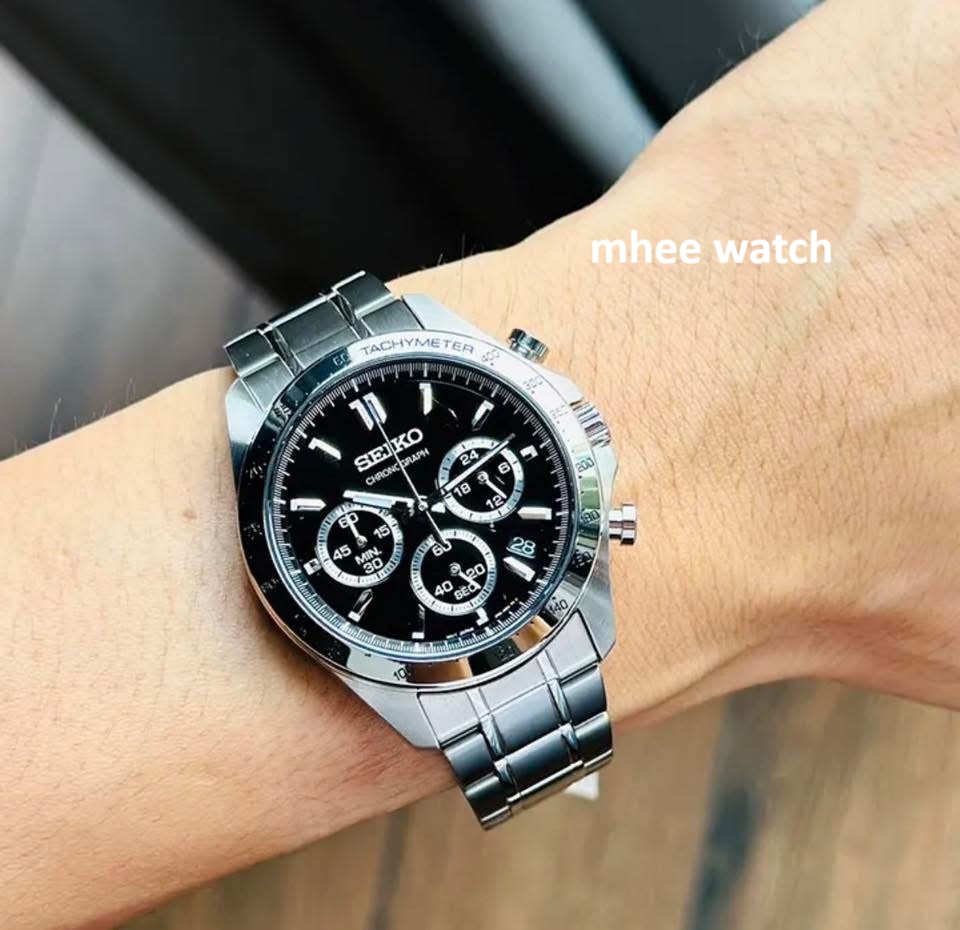 Seiko Chronograph JDM Black Dial Japan SET SBTR013