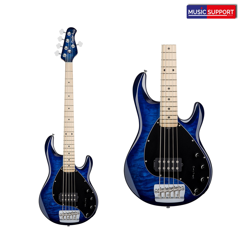 กีต้าร์เบสไฟฟ้าSTERLING RAY35 QM MN Neptune Blue