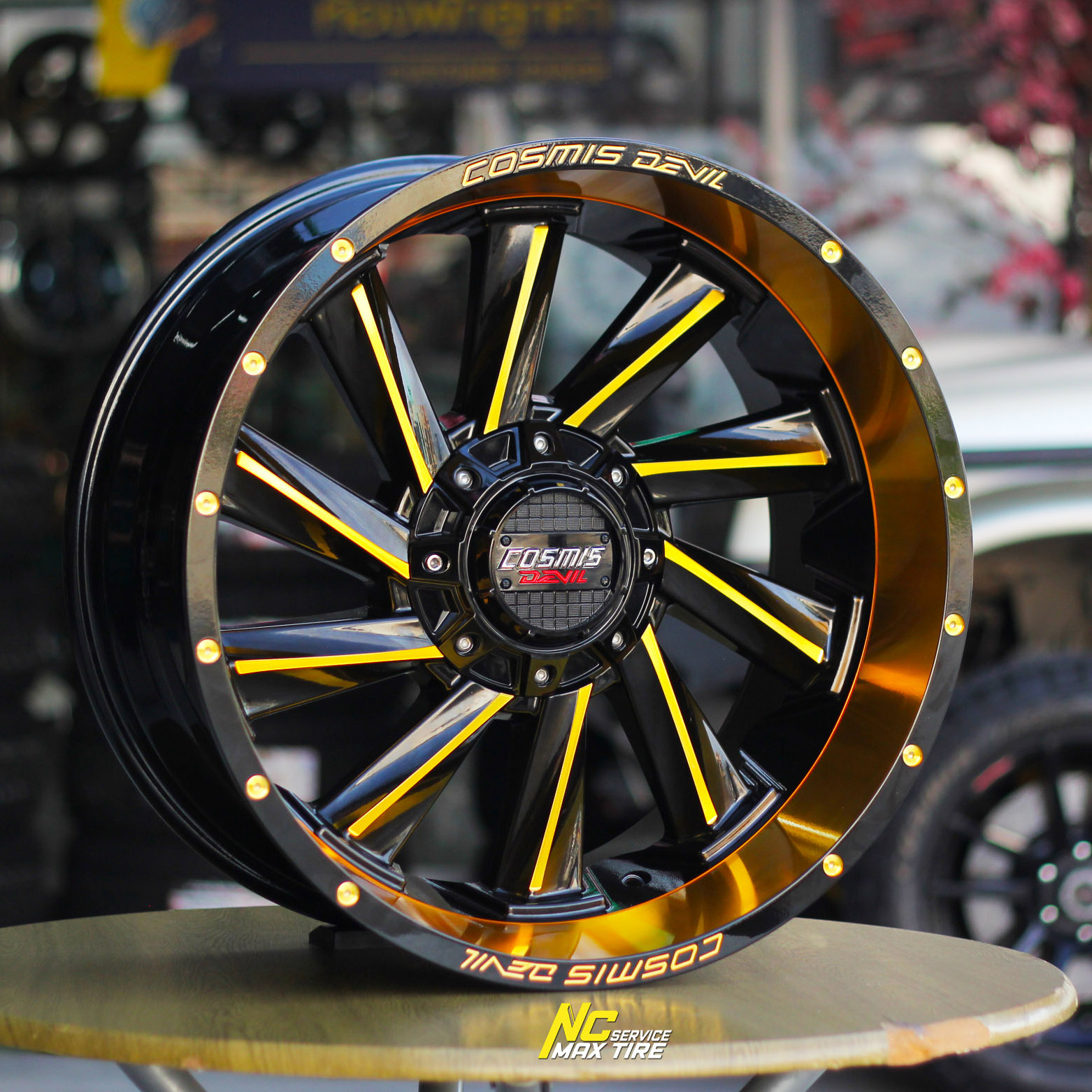 ล้อแม็กขอบ20 / ล้อแม็กออฟโรด / OffRoad / Cosmis / DEVIL / TWIN / 20x10.0 6H139.7 ET-20 / Mirror Gold / Custom Color / ล้อแม็กสวยๆ