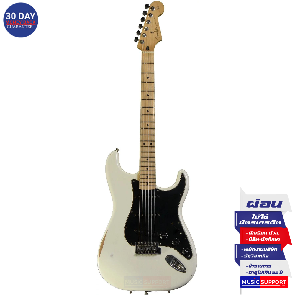 กีตาร์ไฟฟ้า Fender Player Road Worn Strat MN Olympic White