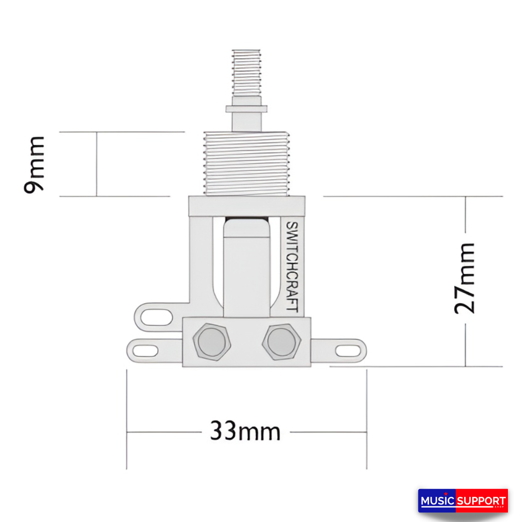 All Part EP-4066-000 Short Switchraft Toggle Switch