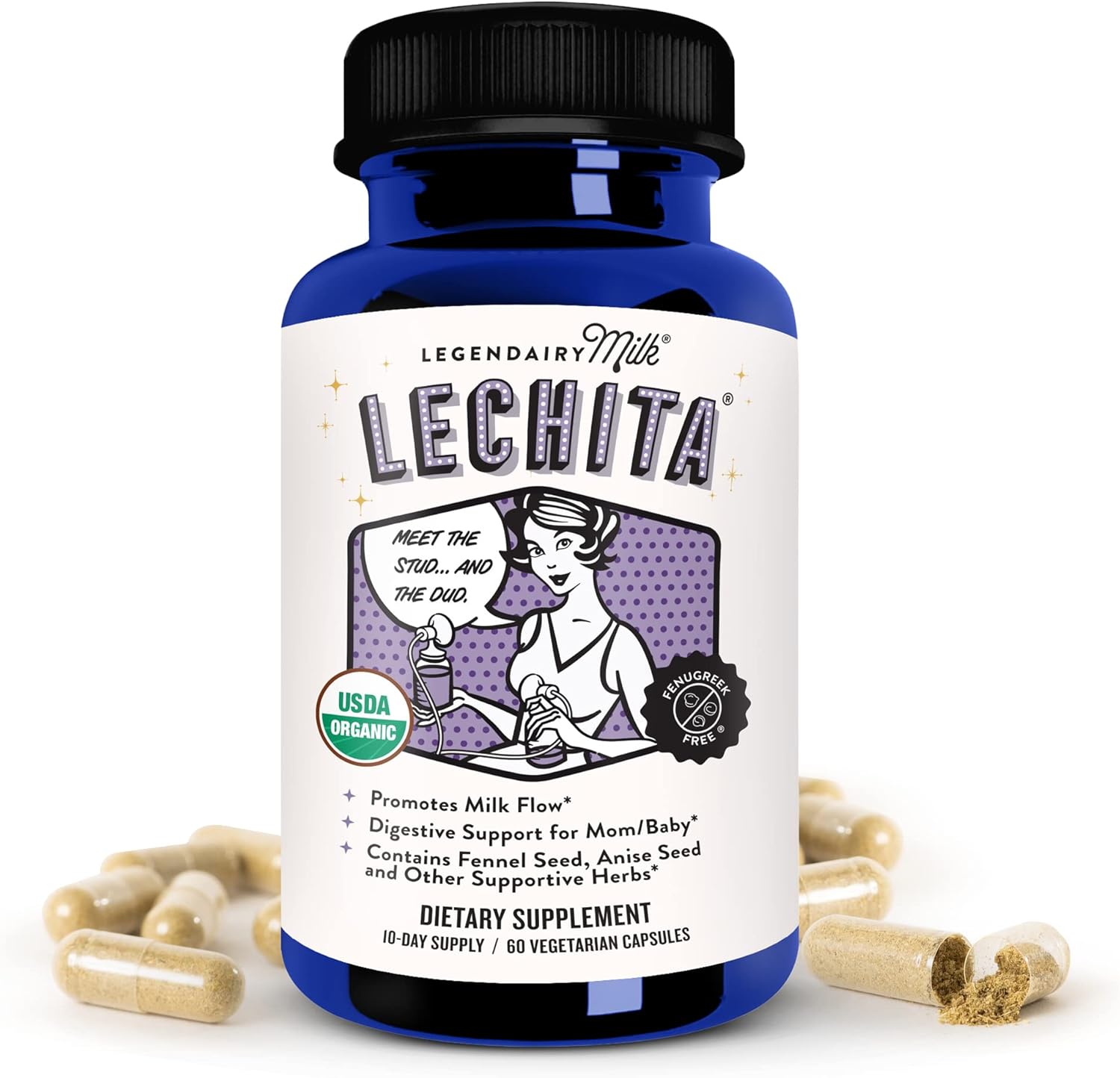 Legendairy Milk Lechita ขนาด 60 เม็ด อาหารเสริมกระตุ้นการไหลของน้ำนม