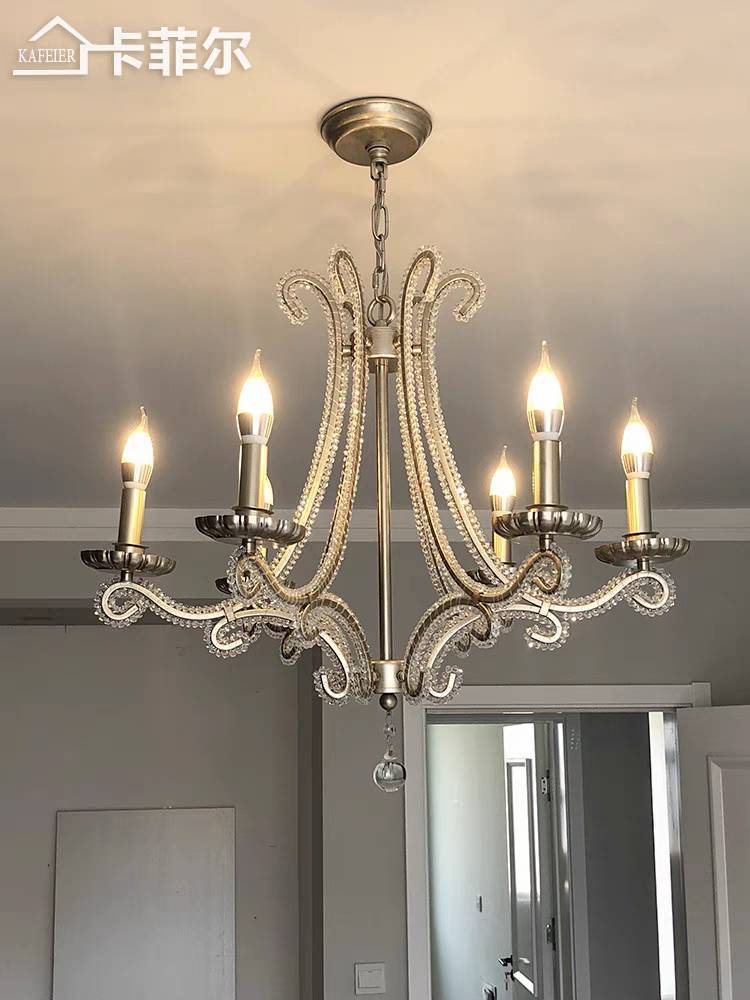 CT214A256 SOTMIA โคมไฟระย้าฝรั่งเศสอาคาร Duplex Villa Loft Apartment โคมไฟคริสตัล Light