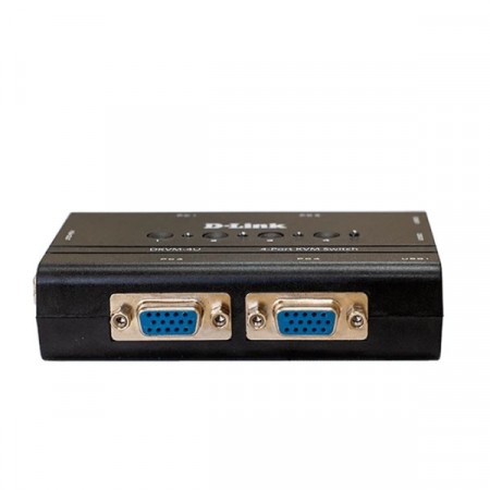 D-Link DKVM-4U 4-port PC (USB Keyboard, SVGA Video, USB Mouse) KVM Switch