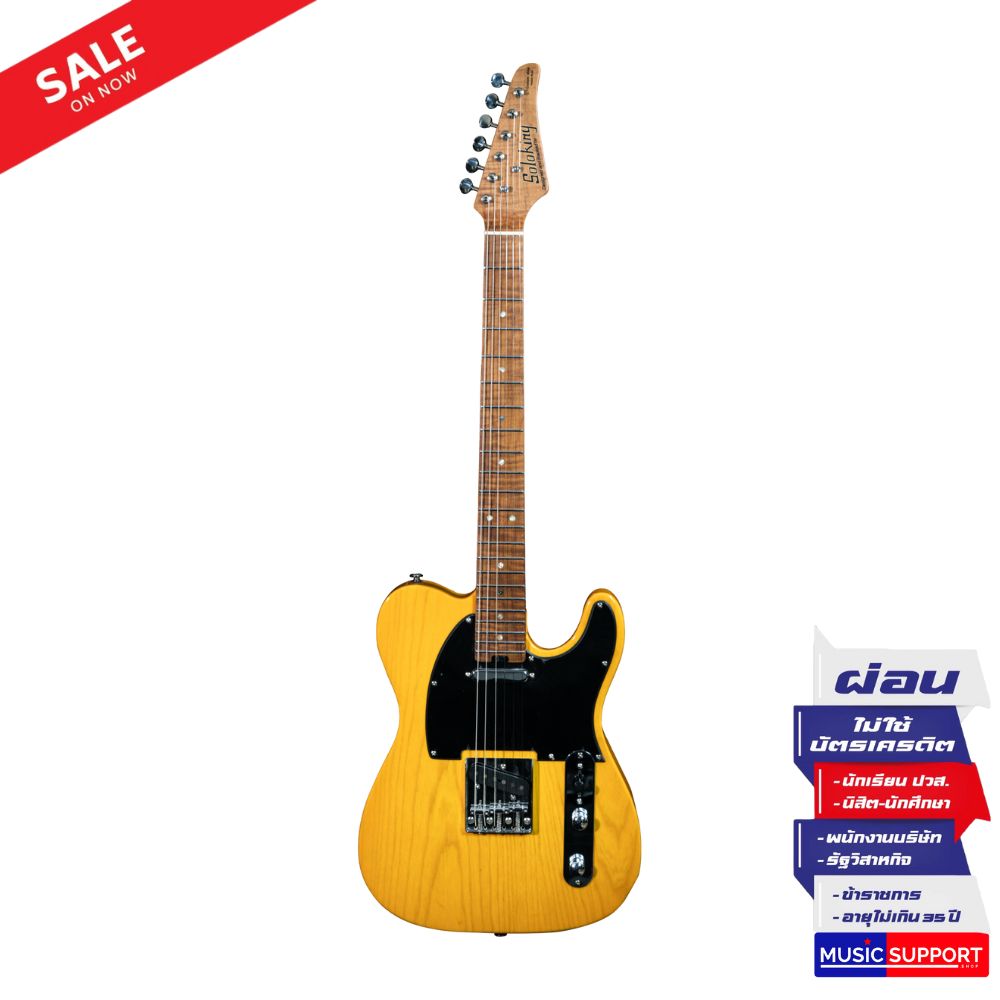 Soloking MT-1 ASH FM with Roasted Flame Maple Neck in Butterscotch Blonde Nafiri Special Run