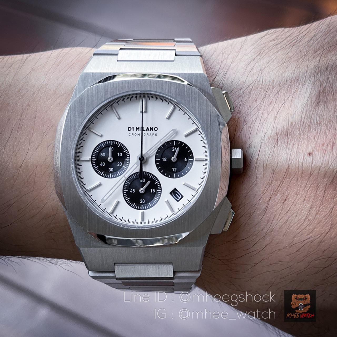 D1 Milanoหน้าPanda จอChronographทรงPatekหรูมาก