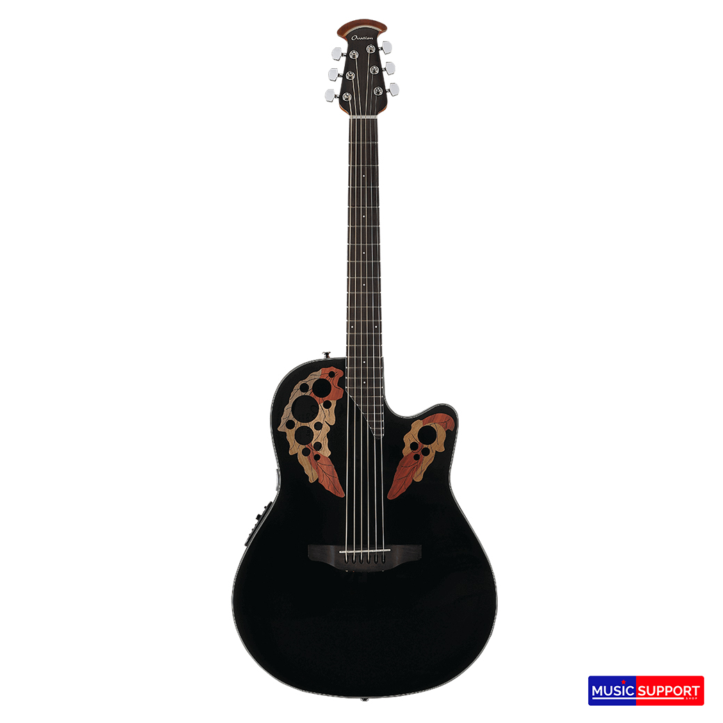กีตาร์โปร่งไฟฟ้า Ovation Guitars Celebrity Elite CE44-5 Black