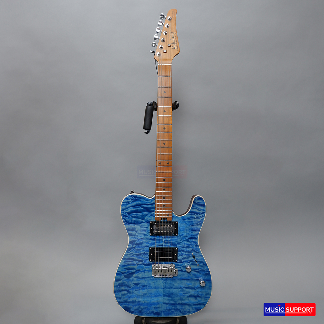 กีตาร์ไฟฟ้า Soloking MT-1 Custom HH Quilted In Seethru Blue