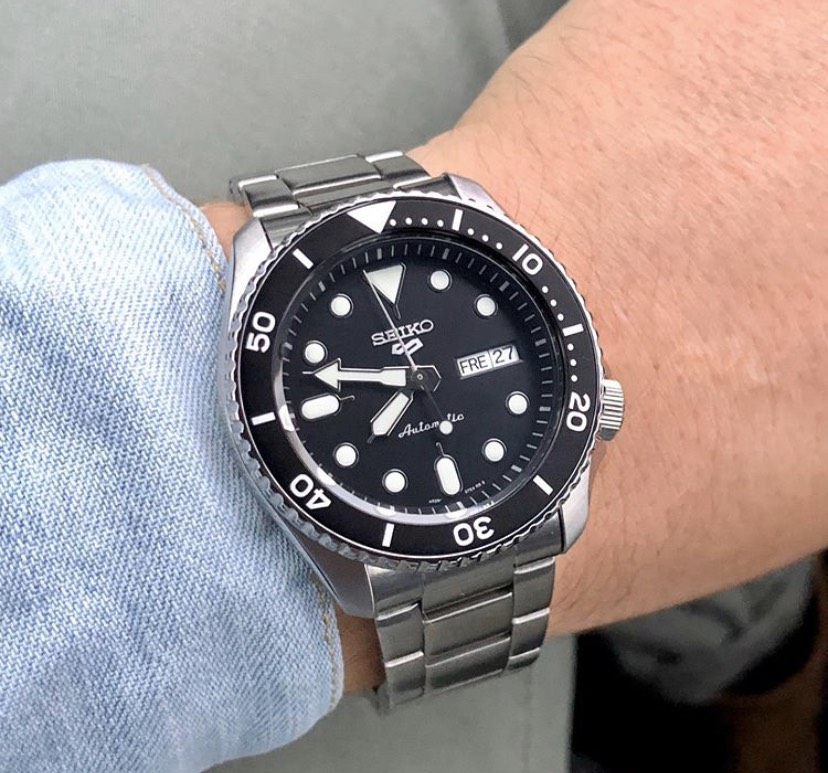 Seiko 5Sports Automatic Silver Steel Strap SRPK29