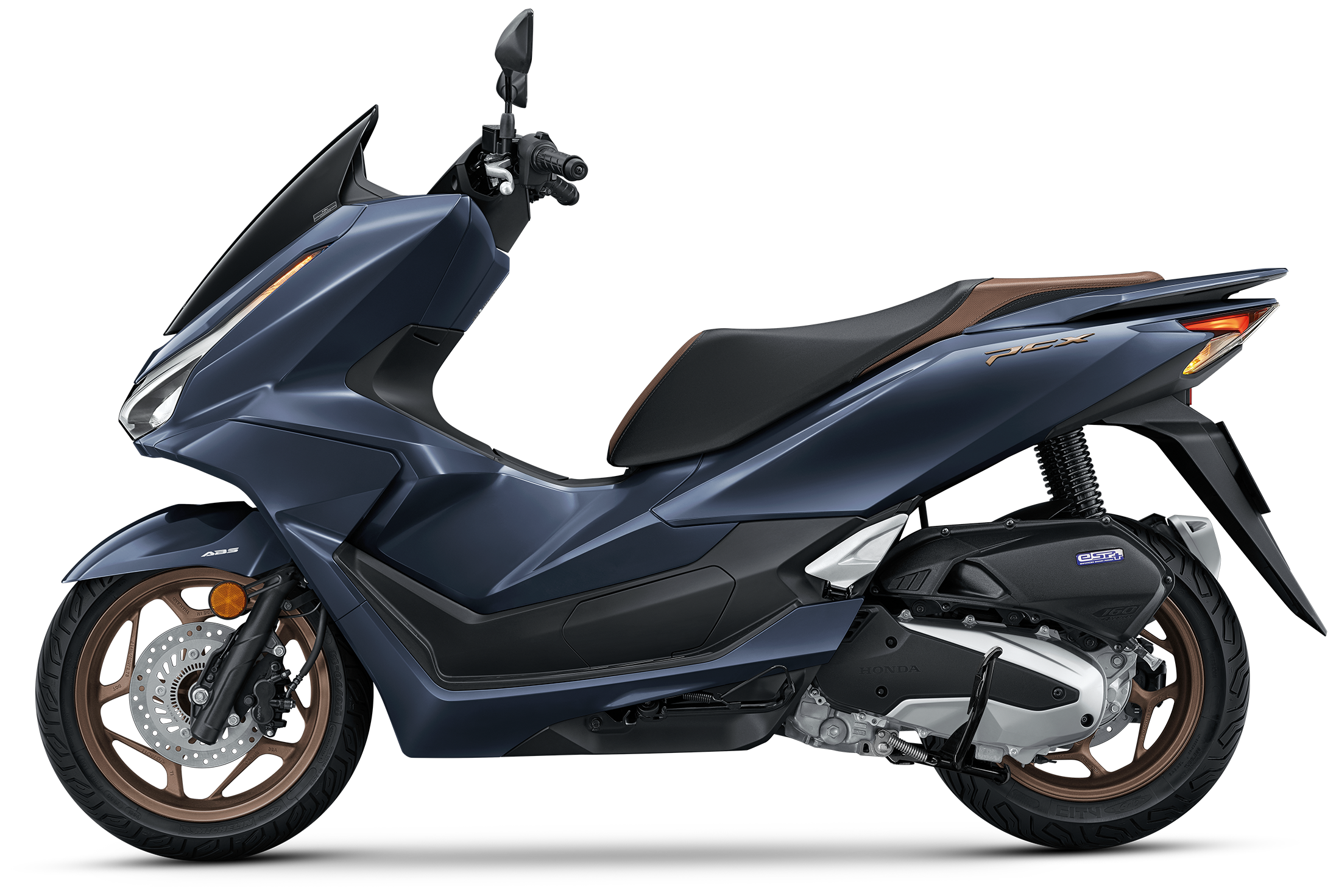 All New Honda PCX160 ล้อแม็ค ดิสก์เบรก ABS Iding Stop รุ่น RoadSync TYPE มี 2 สี BLU (น้ำเงิน), R-B (แดง-ดำ)