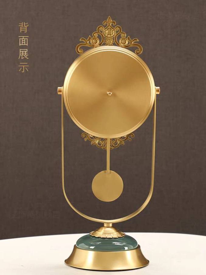 CT231C065 INTERY นาฬิกาตั้งโต๊ะ นาฬิกาลูกตุ้ม รูปกวาง ลูกตุ้ม ของขวัญ ของตกแต่ง