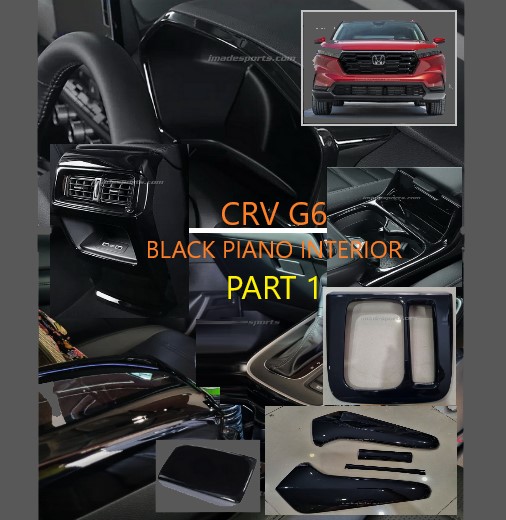 ชุดตกแต่งภายใน CRV G6 2023-2026 Black Piano (Part 1)