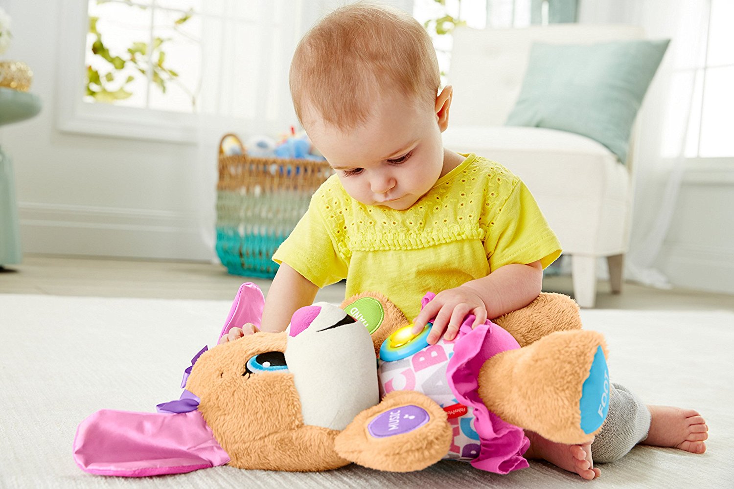 Fisher Price Laugh and Learn Smart Stages Puppy ตุ๊กตาหมาตูบสีชมพู ของแท้นำเข้าจากอเมริกา