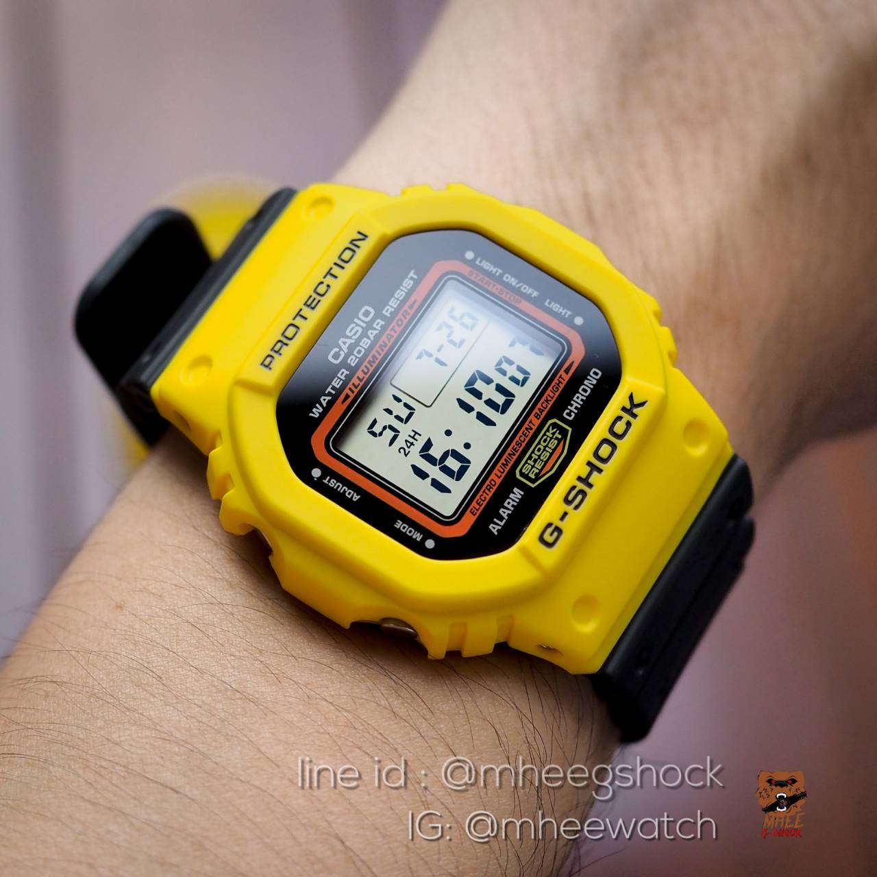 G-Shock รุ่น DW-5600TB-1DR ยักษ์เล็ก ดำ เหลือง ของแท้ ประกันศูนย์** เลิกผลิตแล้ว **