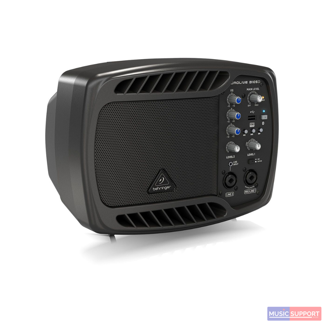 Behringer B105D Ultra-Compact 5" 50W PA/Monitor Speaker with MP3 Player and Bluetooth Audio Streaming