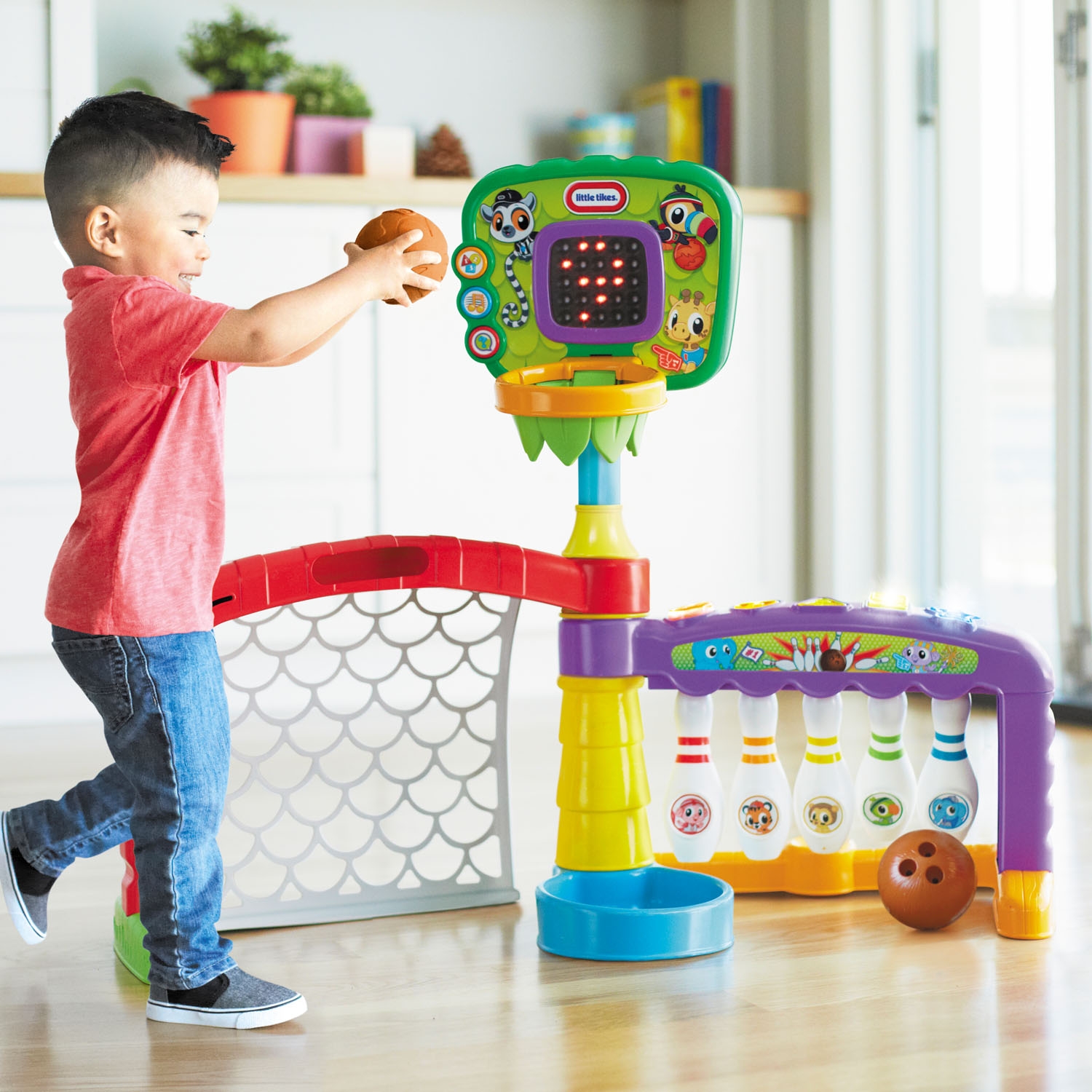 Little Tikes Light n Go 3-in-1 Sports Zone ของเล่นกีฬารวมมิตร โบว์ลิ่ง บาส บอล คุ้มมาก