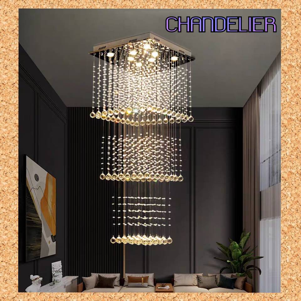 CT195A167 SOTMIA โคมระย้า โคมไฟระย้าโถงบรรได Chandelier แชนเดอเรียยาว