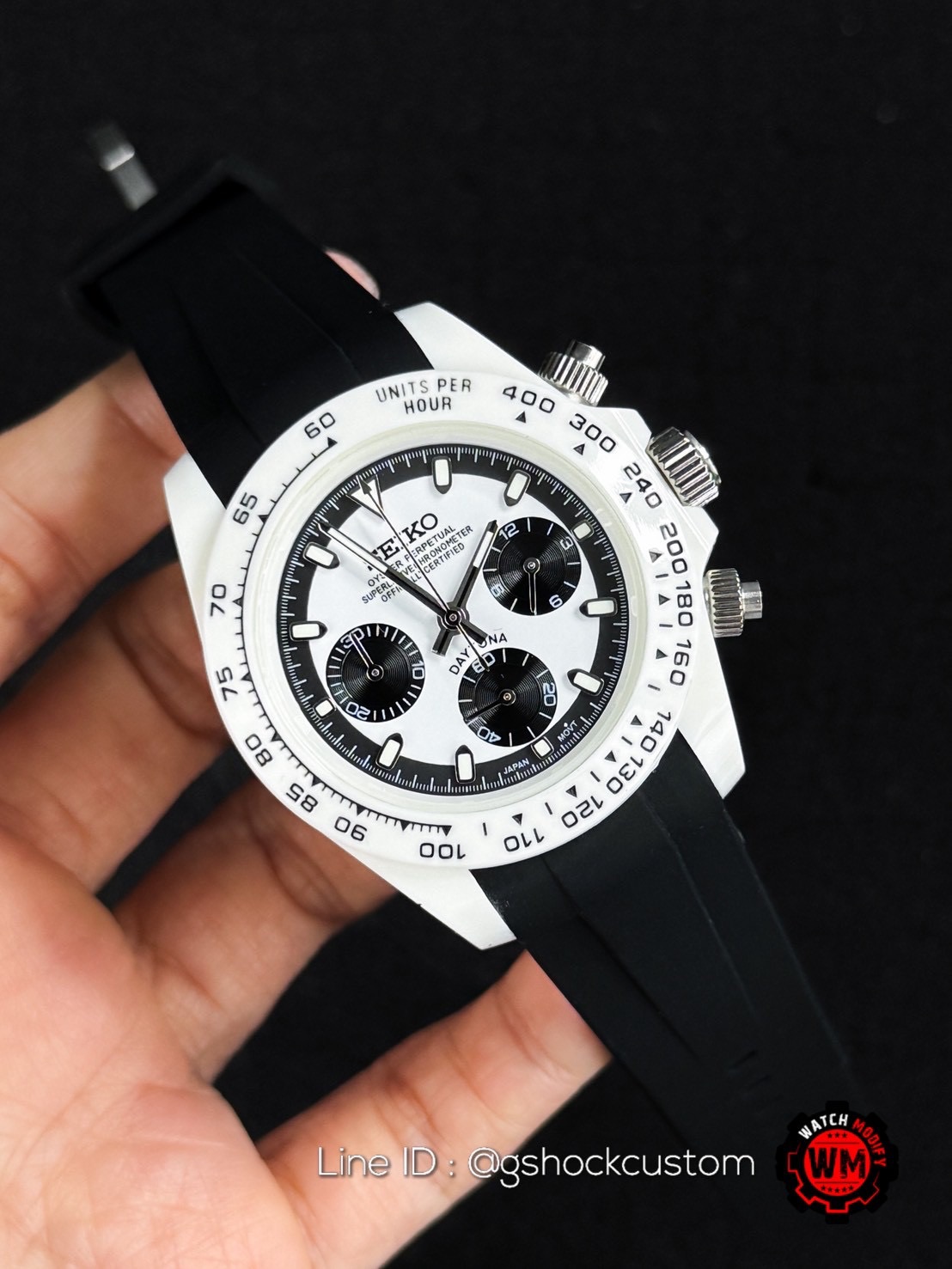 SeikoMod Chronograph Stormtrooper Acrylic Bezel