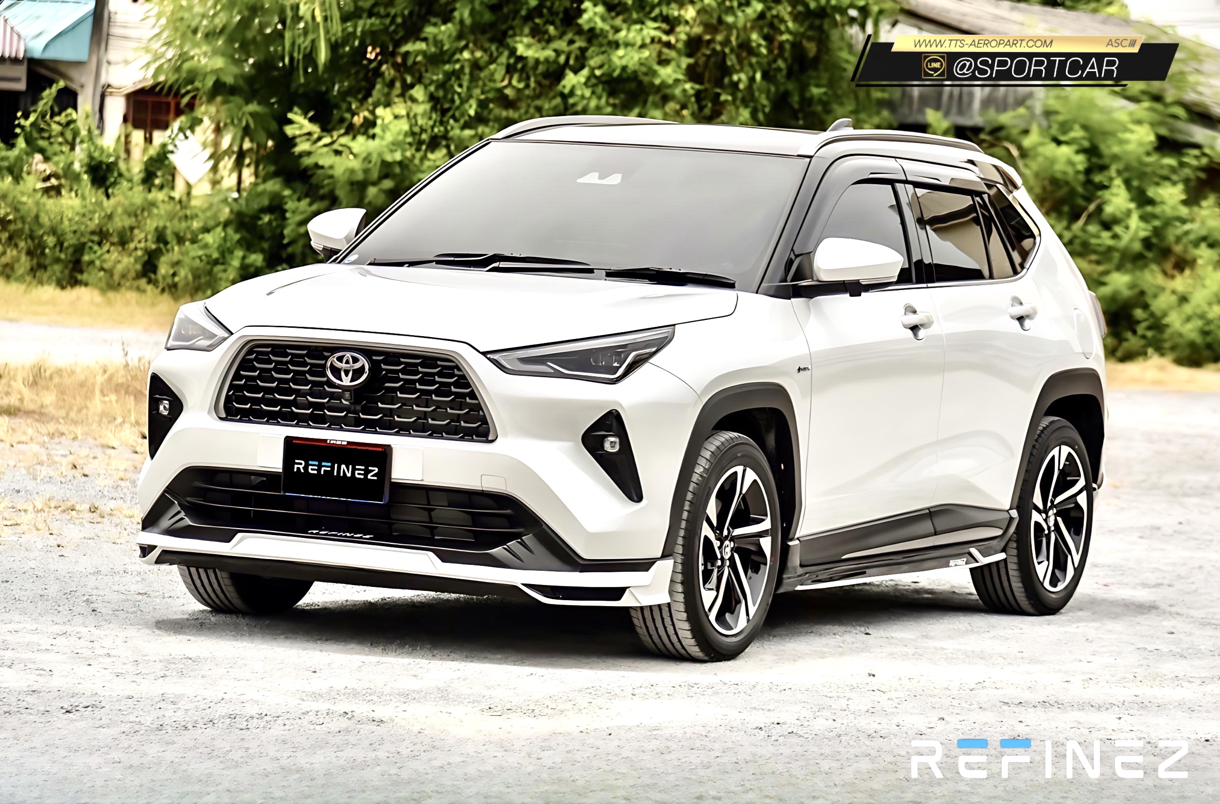 ชุดแต่ง Yaris Cross Refinez, สเกิร์ตรอบคัน yaris cross 2023, ของแต่ง yaris cross 2023, Toyota Yaris Cross, yaris cross แต่งสวย ราคาไม่แรง