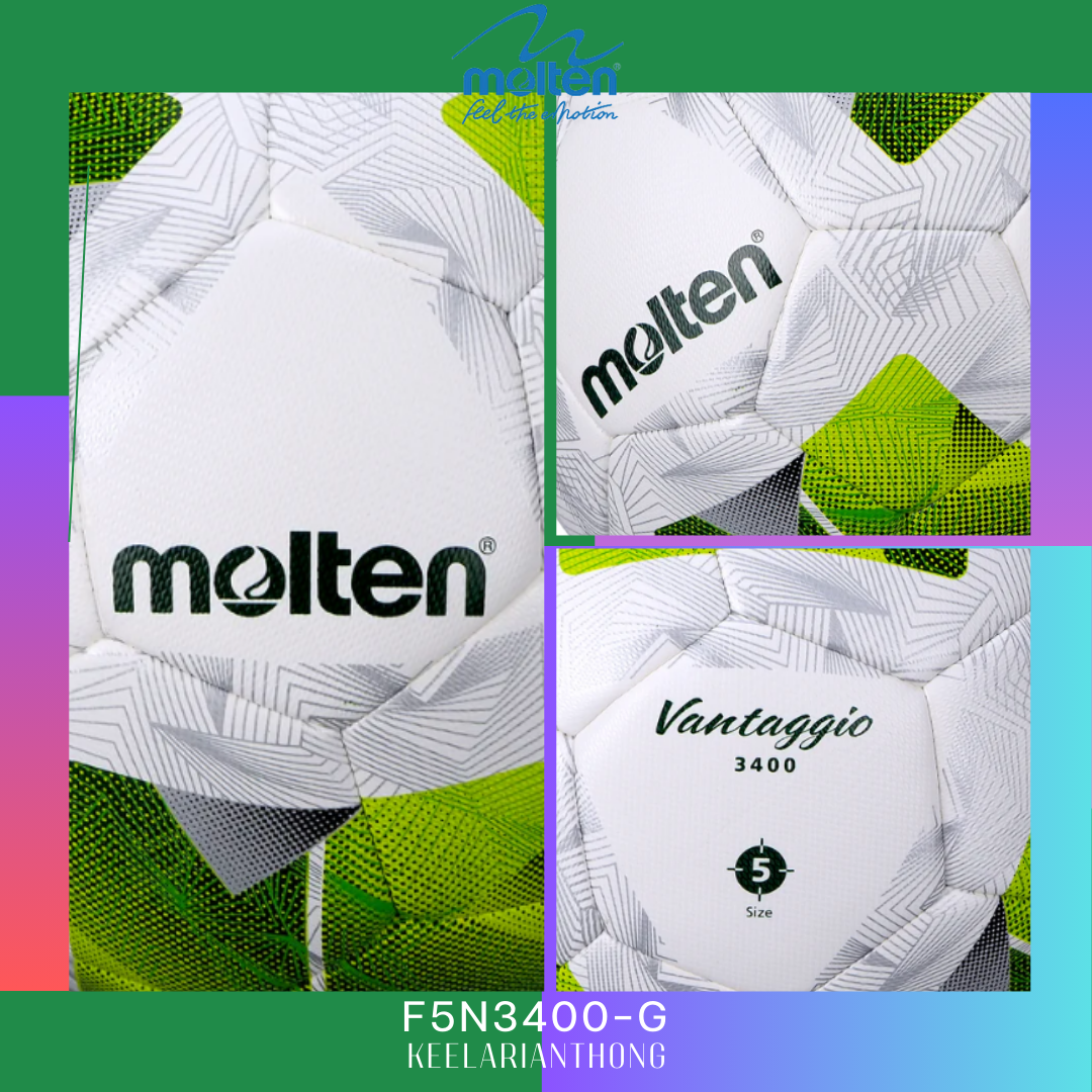 molten F5N3400-G ฟุตบอล Hybrid หนัง PU size 5