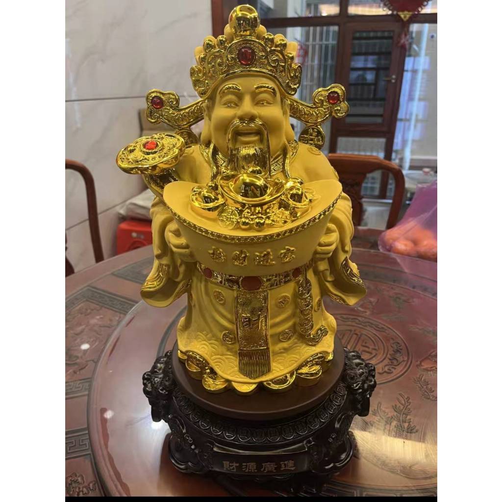 CT227B169 HAOYUN เทพเจ้าแห่งความมั่งคั่ง มงคล ของขวัญเลื่อนตำแหน่ง ของขวัญขึ้นบ้านใหม่ ขนเงินขนทอง รับทรัพย์